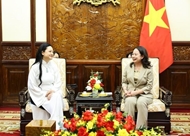 Vice President receives Vietnamese-American female astronaut
